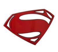 Fan Emblems Superman 3D Car Badge - Batman v Superman: Dawn of Justice Logo (Red Chrome)