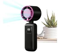Fan Hand Held - ABS 5,2 x 5,3 x 15,5 cm | High Speed Foldable Rechargeable Mini Fan 20 000 tr/min | Portable USB Type C Personal Cooling Device For Travel Camping Vacation Hiking Sports Backpacking