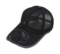 Fan Hat, Solar Powered Outdoor Cap, Mesh Rechargeable with Built in Blower with 9 X 6 inches Brim, Cooling Fan Hats for Men, Dad, Summer, Travel, Fishing, Gardening, Hiking, Construction, Beach