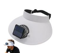 Fan Hat, USB Rechargeable Wide Brim Solar Cooling Headwear 3 Speed Adjustable Built in Mini Fan, Summer Fishing Sun Protection Cap, Outdoor Sports Hat for Men Women Hiking Camping Beach Travel