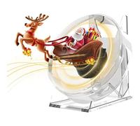 Fan Hologramme 3D, Projecteur Hologram de 11 Cm LED 3D Hologram, Projecteur Holographique Stéréo Nucléaire Conférencier intégré pour Magasin, Festival, Fête
