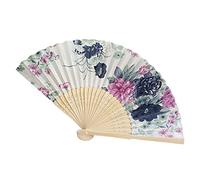 Fan Pocket Vintage Chinese Flower Dance Hand Held Folding Tools & Improvement Happy Anniversary Banner And L, One Size