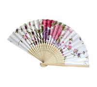 Fan Pocket Vintage Chinese Flower Dance Hand Held Folding Tools & Improvement Happy Anniversary Banner And (A, One Size)
