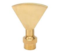 Fan Shaped Pond Sprinkler, Brass Fountain Nozzle, and Durably, Water Saving, Installation, Wide Application for Garden Museums, Beautiful Water Spray Effect