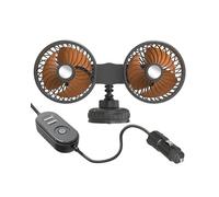 Fan Voiture Ventilateur Voiture avec Grande Ventouse Silencieux 3 Vitesses Rotation 360 Degrés 12V 24V pour Tableau Bord Refroidissement Automobile 1 Pièce Ventilateurs Auto(Car Recharge)