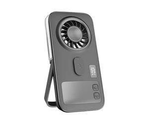 Fan with Mist | Digital Display Battery Operated Mini Cooling Fan | Ultra-Thin Portable Fans Mister | Desktop Fans for Home Office Outdoor Summer Camping Hiking Fishing Travel Picnic Beach Use with