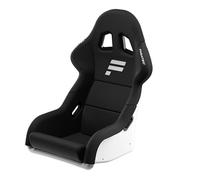 Fanatec ClubSport GT Sim Siège Baquet de Course - Rigide et Durable, Coque Renforcée de Fibres, Mousse Rembourrée, Tissu Respirant, Support Lombaire - Blanc