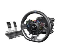 Fanatec Officially Licensed Gran Turismo DD Pro PlayStation Sim Racing Steering Wheel, Base and Pedals - Polyphony Digital Wheel, 5 Nm FluxBarrier Direct Drive, 2-Pedal Set for PC, PS5, PS4