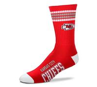 Fanatics Chaussettes pour pieds nus NFL Stripe Team Sock Socks, Kansas City Chiefs, 37-42