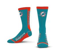 Fanatics For Bare Feet MVP NFL Team Socks Chaussettes, Miami Dolphins, 42-48