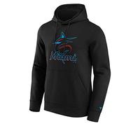 Fanatics - MLB Miami Marlins Primary Logo Graphic Hoodie Couleur Noir, Noir , XL