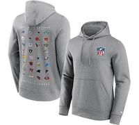 Fanatics NFL All Team Logo Homme Sweat-Shirt à Capuche Gris L