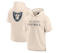 Fanatics NFL Elements Las Vegas Raiders Future Ground Lettering Sweat à capuche à manches courtes Crème, beige, XXL