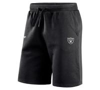 Fanatics NFL Las Vegas Raiders Short en polaire avec logo Primary Noir, Noir , L
