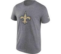 Fanatics - NFL New Orleans Saints Primary Logo Graphic T-Shirt Couleur Gris, gris, L