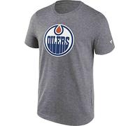 Fanatics - NHL Edmonton Oilers Primary Logo Graphic T-Shirt Couleur Gris, gris, M
