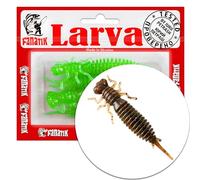 FANATIK Souples Leurre Larva 1.6" 2" 2.5" 3" 3.5" 4.5" 4-11cmLeurres de pêche Appâts Artificiel Soft Lures Silicone Fishing Bait Artificial Sofbaits Jig Minnow Drop Shot (006, 3.5" - 8.9cm - 4 pcs.)