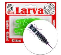 FANATIK Souples Leurre Larva 1.6" 2" 2.5" 3" 3.5" 4.5" 4-11cmLeurres de pêche Appâts Artificiel Soft Lures Silicone Fishing Bait Artificial Sofbaits Jig Minnow Drop Shot (007, 3.0" - 7.6cm - 6 pcs.)