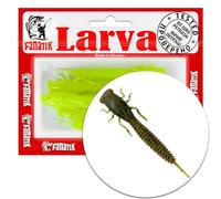 FANATIK Souples Leurre X-Larva 2" 3" 4" 5-10cm Leurres de pêche Appâts Artificiel Soft Lures Silicone Fishing Bait Artificial Sofbaits Jig Minnow Drop Shot (005, 2.0" - 5.1cm - 8pcs)