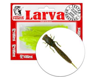 FANATIK Souples Leurre X-Larva 2" 3" 4" 5-10cm Leurres de pêche Appâts Artificiel Soft Lures Silicone Fishing Bait Artificial Sofbaits Jig Minnow Drop Shot (005, 2.0" - 5.1cm - 8pcs)