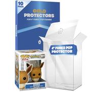 Fanatiko Lot de 10 Protecteurs Gold pour Funko Pop 4" - Protection Pop de 0,5mm - Gardez Vos Figurines en Parfait État