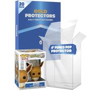 Fanatiko Lot de 20 Protecteurs Gold pour Funko Pop 4" - Protection Pop de 0,5mm - Gardez Vos Figurines en Parfait État