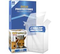 Fanatiko® Lot de 40 Protecteurs Gold pour Funko Pop 4" - Protection Pop de 0,5mm - Gardez Vos Figurines en Parfait État