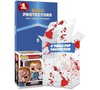 Fanatiko Lot de 5 Protecteurs Bloody pour Funko Pop 4" - Protection Pop de 0,5mm - Gardez Vos Figurines en Parfait État