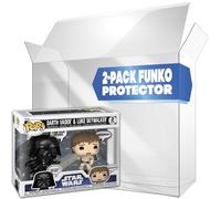 Fanatiko Pack de 5 Protecteurs Gold pour Funko Pop 2PK - Étui Funko Pop 2-Pack 0,5 mm avec Protection UV - Gardez vos Funko Pop en parfait état avec notre Protection Pop Funko