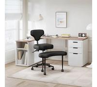 Fanatique De Méditation, Chaise À Pattes Croisées avec Roues, Chaises De Genou avec Soutien Lombaire Et Angle D'inclinaison Réglable, Chaise À Pattes Croisées Ergonomiques pour La Maison Et Le Bureau