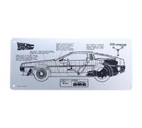 Fanattik Back to The Future - Plaque Schématique Métal