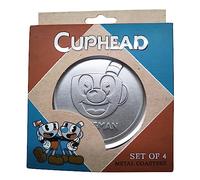 FaNaTtik Cuphead Coaster 4-Pack Cuphead & Mugman Glasses Coasters