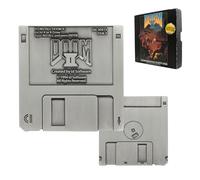 FaNaTtik Doom II Limited Edition Floppy Disk Réplique décorative en métal - Édition argent antique