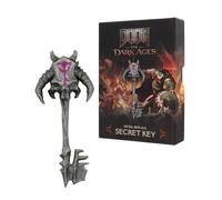 FaNaTtik Doom: The Dark Ages Replica Metal Secret Key - Édition Limitée (5000 World), Produit Officiel, Couleur Argent Antique