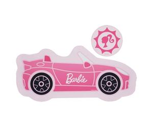 FaNaTtik Ensemble tapis de bureau et tapis de souris Barbie™ | Accessoires de bureau sous licence officielle Barbie | Tapis de bureau antidérapant 640 x 300 mm et tapis de souris rond 170 mm | Bords