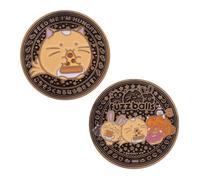 FaNaTtik Fuzzballs Whisky Pièce de collection mignonne édition limitée - Design double face et numérotée individuellement - 38 mm de diamètre