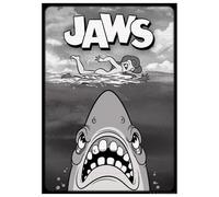FaNaTtik Jaws Impression artistique numérotée de haute qualité Motif dessin animé Format A3