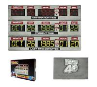 FaNaTtik Lingot de circuit temporel Retour vers le futur 40e anniversaire - Collection officielle édition limitée, numéroté individuellement, 90 x 56,5 mm avec présentoir et carte artistique - 1985