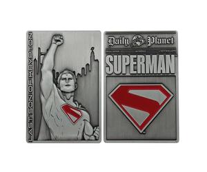 FaNaTtik Lingot Superman 2025 Last Son of Krypton | Édition limitée 5 000 pièces numérotées | Sous licence officielle 89 x 59 mm