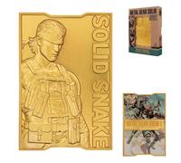FaNaTtik Metal Gear Solid 2 Lingot serpent solide plaqué or 24 carats - Collecti