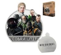 FaNaTtik Metal Gear Solid Delta Cobra Unit Médaillon - Édition limitée + pièce de collection en métal numérotée individuellement | Sous licence officielle | 80 x 84 mm avec présentoir