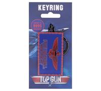 FaNaTtik Top Gun Porte-clés Maverick édition limitée - Numéroté individuellement 9,995 dans le monde entier - Panneau d'appel en émail et ailes bleu marine - 40 × 70 mm - Sous licence officielle