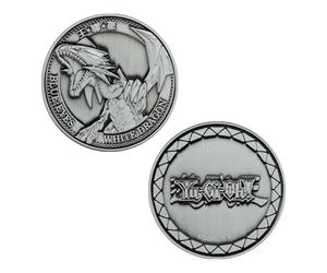 FaNaTtik Yu-Gi-Oh! Pièce de monnaie Dragon blanc aux yeux bleus - Édition limitée - Article de collection - Numéroté individuellement