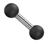 FANAUE Adaptateur à double sphère pour moto : compatible avec bras à double fixation RAM de 25 mm à 25 mm, convient également pour les supports GPS pour motos et accessoires de vélo.