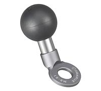 FANAUE Balle de support de rétroviseur compatible avec RAM Mounts B Taille 1" Boule double socle, avec trous de fixation de 10 mm, tête sphérique en TPU, corps principal antidérapant absorbant les