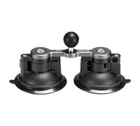 FANAUE Base à ventouse Twist Lock avec adaptateur de boule de 2,54 cm compatible avec RAM Mount de taille B et support de téléphone pour vélo, moto, support de téléphone portable, base applicable aux