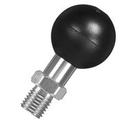 FANAUE Base de montage avec adaptateur sphérique de 1 pouce, compatible avec bras de montage double, convient aux trous filetés M10 x 1,25 sur les motos, VTT et véhicules électriques