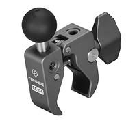 FANAUE Base de serrage de guidon avec adaptateur à bille de 1" pour guidon de moto de vélo de 13 à 52 mm de diamètre, socle de support de téléphone portable, compatible avec RAM Mount B, bras à double