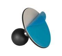 FANAUE Base sphérique adhésive flexible compatible avec support GPS Garmin et bras double prise de 17 mm, adaptateur de tête sphérique de 17 mm pour support de téléphone de moto, base à ventouse pour