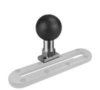 FANAUE Boule de piste avec fixation à boulon en T, adaptateur de tête sphérique M6 de 2,5 cm, compatible avec RAM Mount B Size Double Socket bras et support de téléphone de voiture